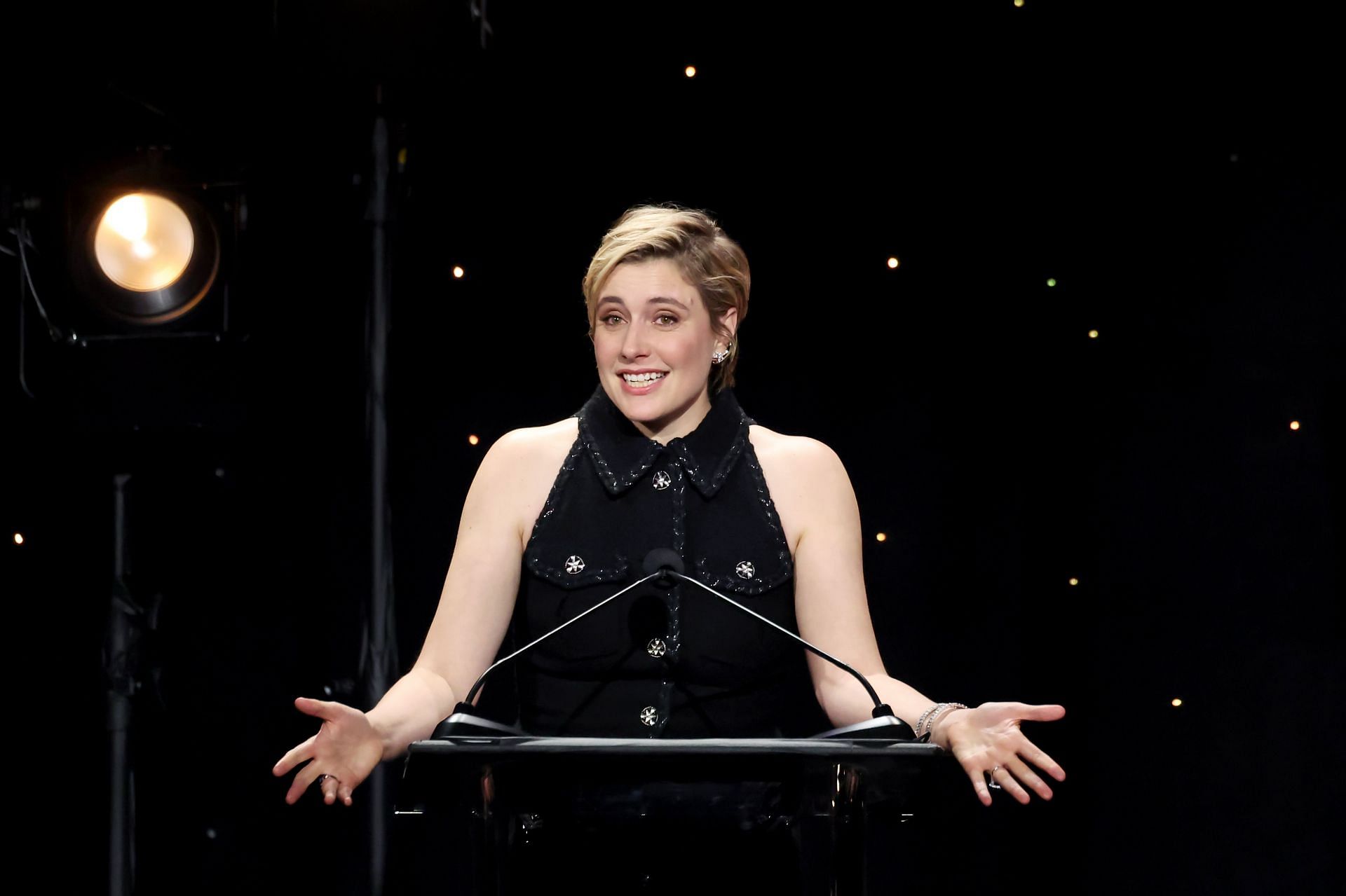 Greta Gerwig writes and directs the upcoming Narnia movie (Image via Getty)